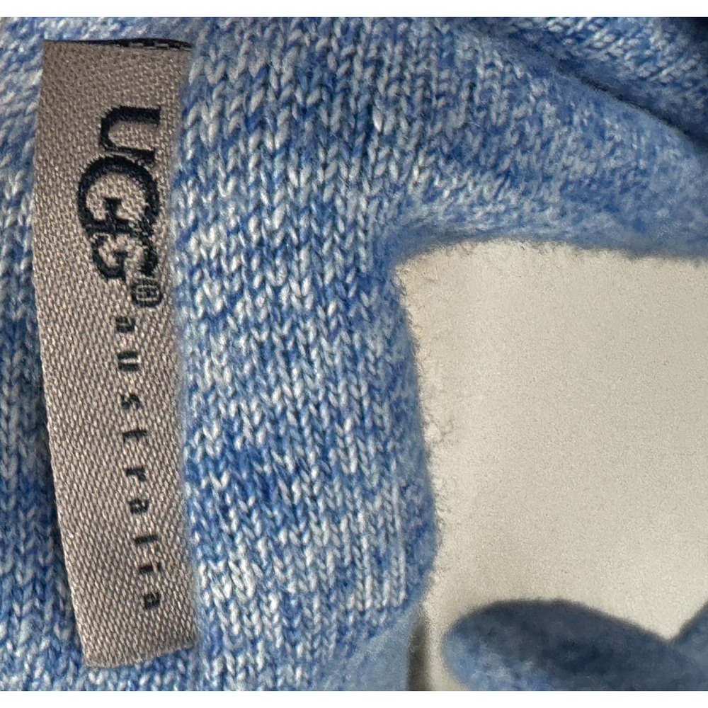 UGG Knit Cardigan Robe Blue Open Front with Belt‎ Cozy Loungewear Womens Size S - Picture 7 of 16